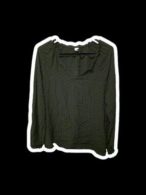 Boho Lightweight Pirate Vibes Open Neck Top With Texture And Elesctic Wrists